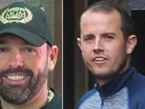 Undated photos of Daniel Kinahan, left, and Sean McGovern, right.