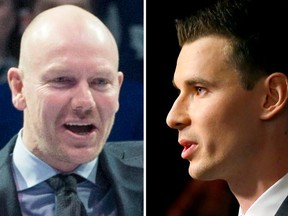 Mats Sundin, left, and John Chayka.