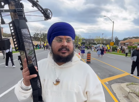 WARMINGTON: Videos show purported crossbow at Khalsa Day but police did not see it