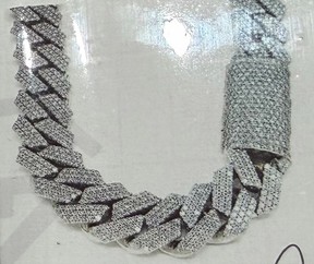 A chain was among jewelry stolen at gunpoint in downtown Toronto on May 10, 2026