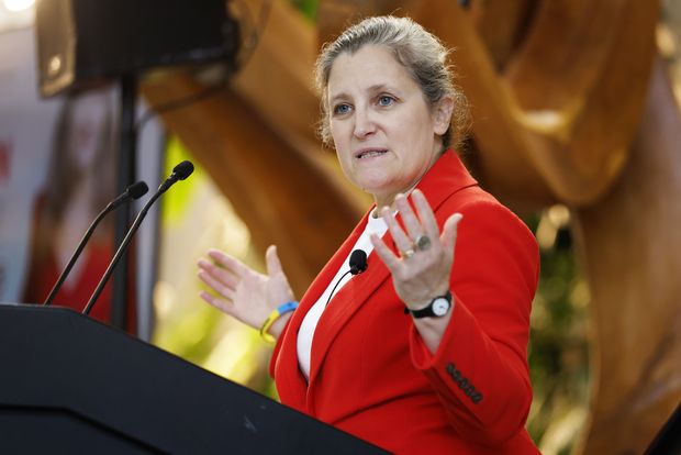 Former deputy PM Chrystia Freeland called 'Nazi,' 'Zionist dog' at Toronto event