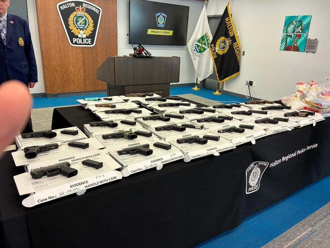 Halton police chief warns record handgun seizure just a ‘drop in the bucket’