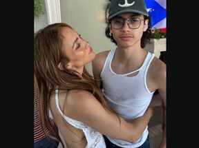 Jennifer Lopez and son Max.