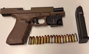 Peel Regional Police charged two men with firearm offences after a loaded Glock 17 was believed to have come in illegally from the United States.