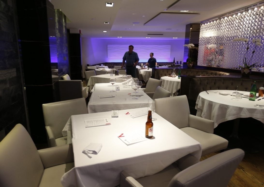 The inside of Michael’s on Simcoe steakhouse on September 18, 2017, after the shooting of patron Simon Giannini. The inside of Michael’s on Simcoe steakhouse on September 18, 2017, after the shooting of patron Simon Giannini.