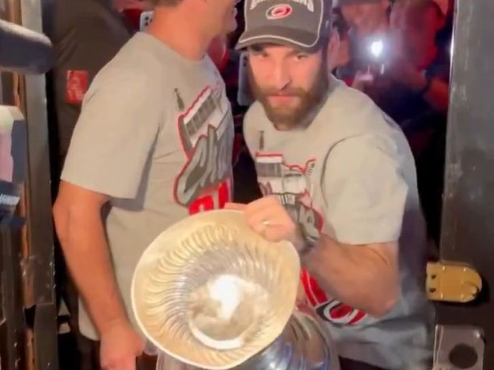 Wild Hurricanes celebration party leaves mark on Stanley Cup