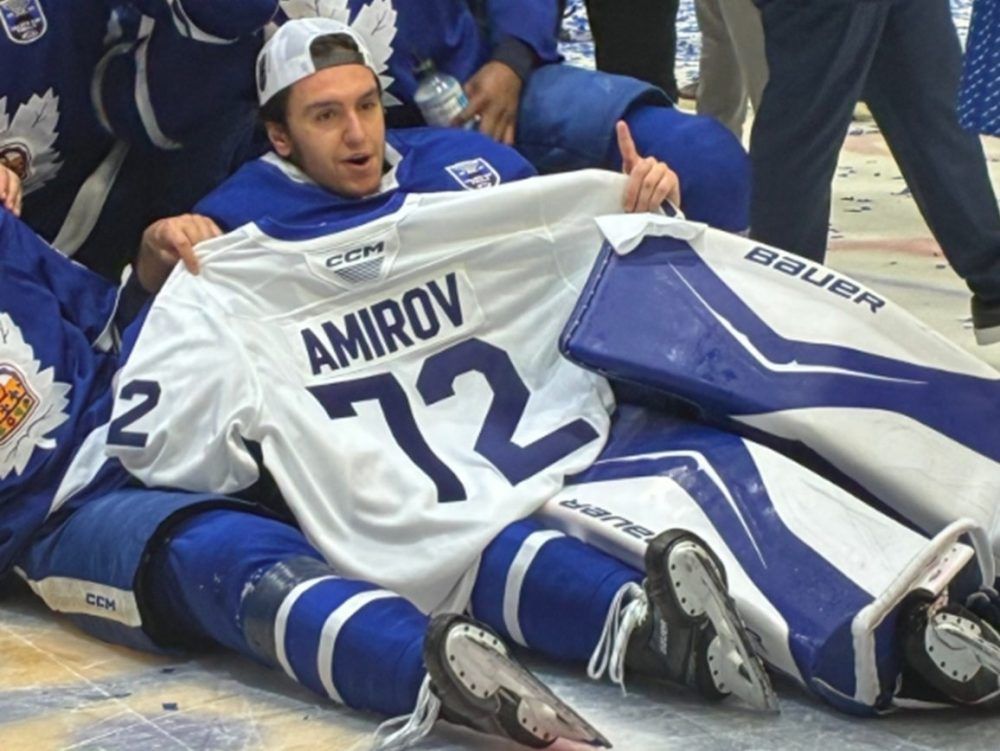 Why Marlies had Rodion Amirov’s sweater in their Calder Cup photo