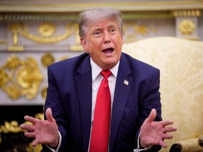 U.S. President Donald Trump speaks