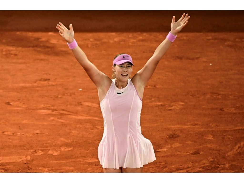 Mirra Andreeva has the most wins on tour this season. (JULIEN DE ROSA/AFP)