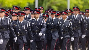 The procession before the funeral for Toronto Police Const. Marc Pinizzotto at Toronto Congress Centre on Wednesday, June 24, 2026. Pinizzotto was killed in the line of duty on June 11, 2026. Ernest Doroszuk/Toronto Sun
