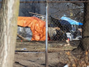 Homeless encampment in 2024