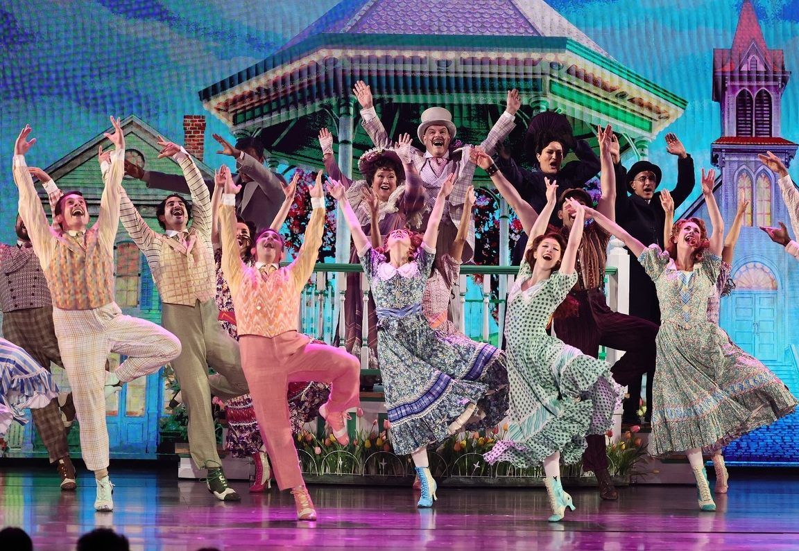 The cast of Schmigadoon! performs onstage during The 79th Annual Tony Awards at Radio City Music Hall on June 7, 2026 in New York City.