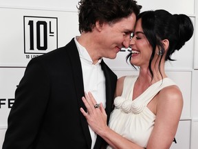 Justin Trudeau and Katy Perry on the red carpet at the Tribeca Festival in New York City.