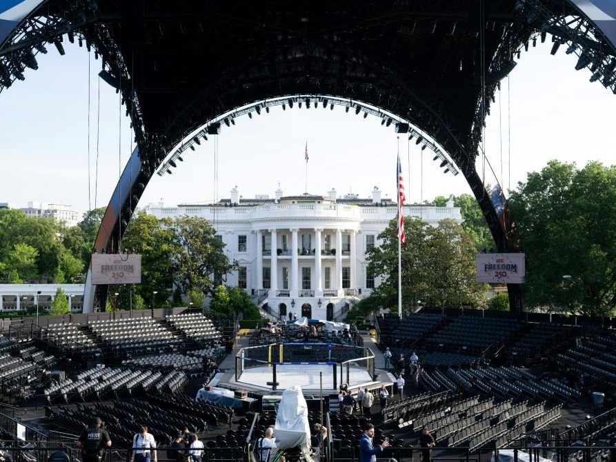 ‘The Claw’ goes on show before Trump’s birthday UFC fight