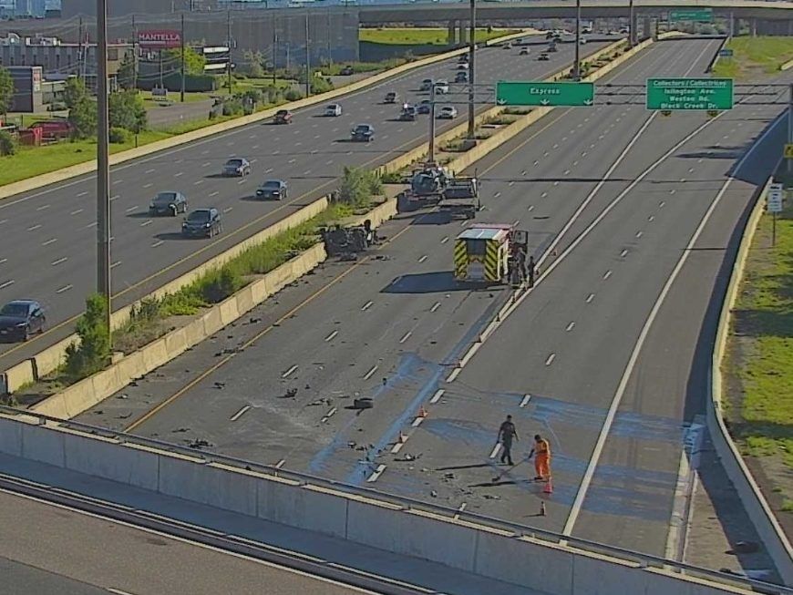Fiery crash closes stretch of eastbound 401; Toronto man accused of assault, robbery
