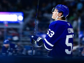Easton Cowan of the Toronto Marlies