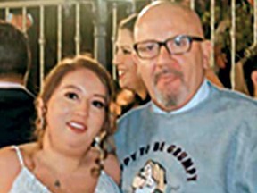The late Fausto Plaza, right, and his daughter Jessy.