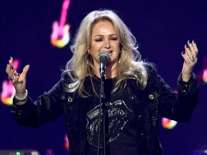 Bonnie Tyler performs on stage during Music For The Marsden 2020 at The O2 Arena on March 03, 2020 in London, England.