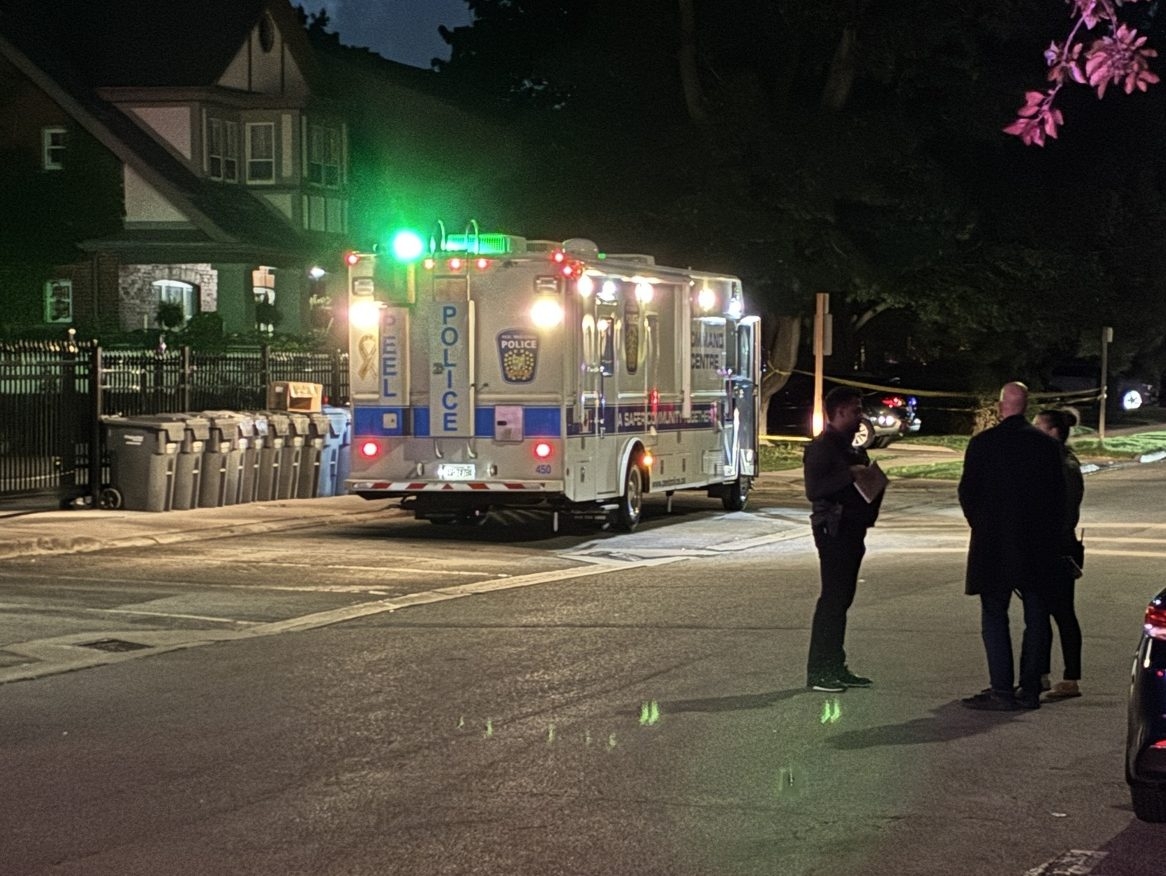 Police respond to an earlier disturbance on Briarwood Ave. in Mississauga, Ont., on Thursday, June 18, 2026, that left two people hospitalized. Police respond to an earlier disturbance on Briarwood Ave. in Mississauga, Ont., on Thursday, June 18, 2026, that left two people hospitalized.