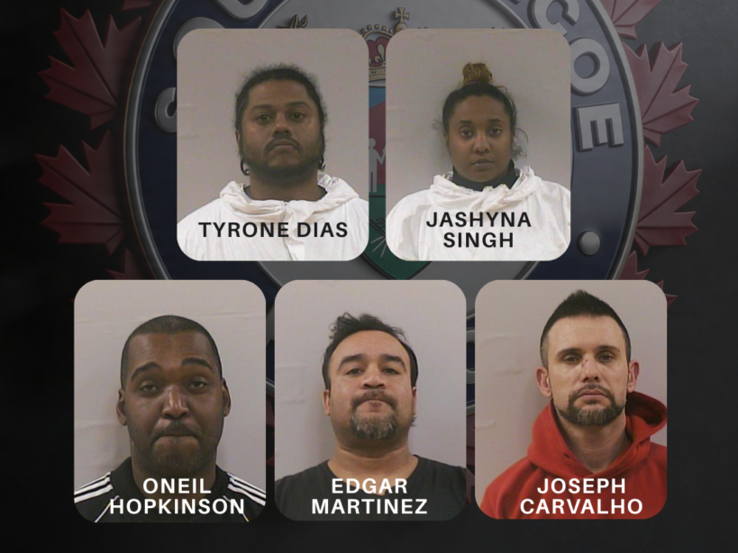 The five men who were convicted or pleaded guilty to charges as part of Project Chameleon.