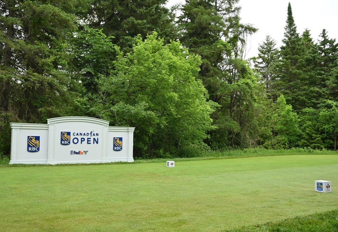  A general view of the eighth tee during the second round of the RBC Canadian Open 2026 at TPC Toronto at Osprey Valley in Caledon, Ont., on June 13, 2026.