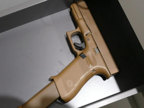 Seized gun