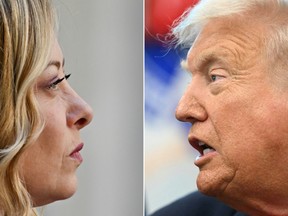 U.S. President Donald Trump insists that Italian Prime Minister Giorgia Meloni "asked, over and over" for a photo with him at the G7. Meloni denied begging for a photo with Trump.