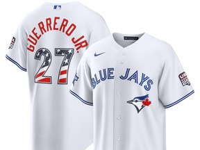 A Vladimir Guerrero Jr. MLB all-star jersey is for sale on the official Fanatics online store.