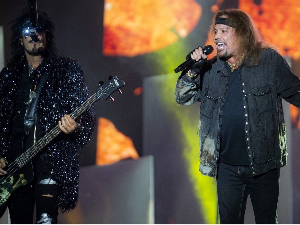 Motley Crüe performs at Toronto Waterfront for Carnival event.