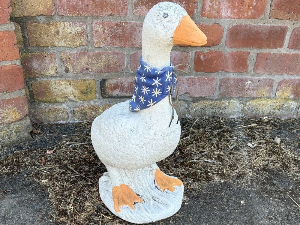 A goose statue near the site The Open Championship.