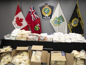 Some of the drugs seized by Halton police