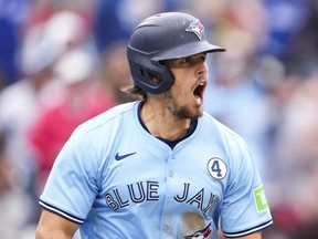 Addison Barger of the Toronto Blue Jays.