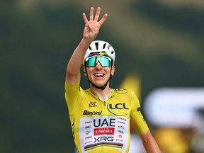 Tour de France race leader Tadej Pogacar