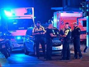Police sealed off the area where the incident happened.