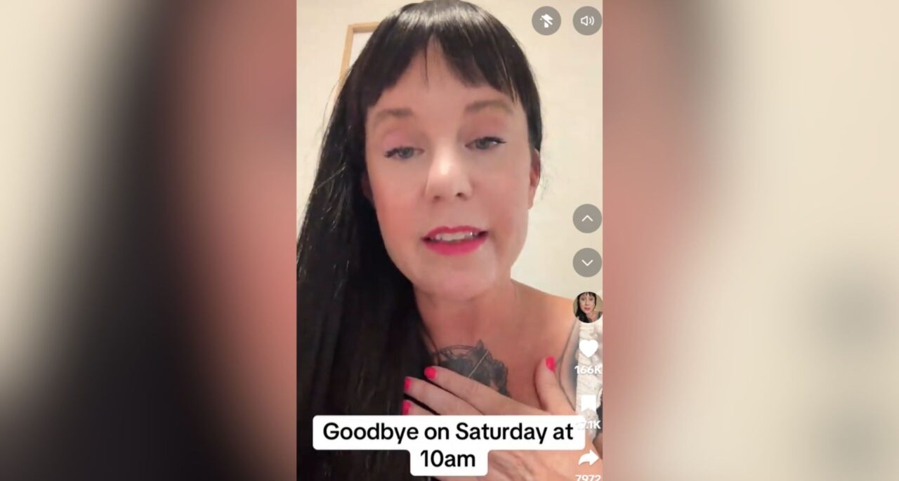  A screenshot of a final video message from Rebecca Luna ahead of her death.