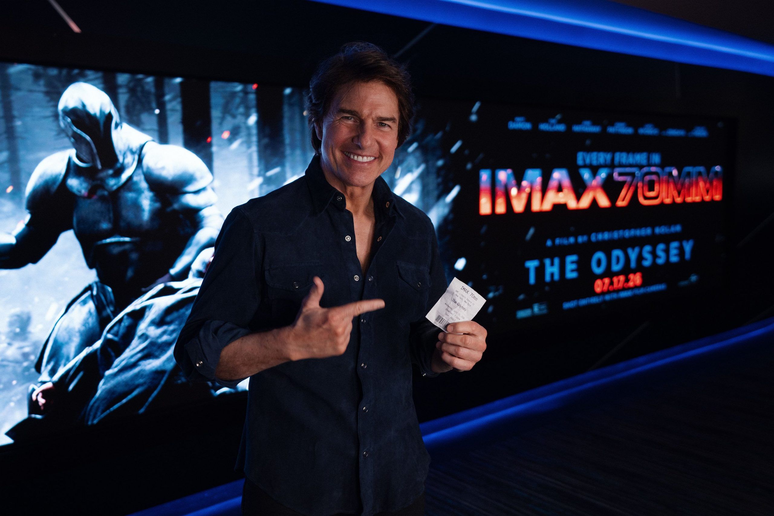 Tom Cruise treats movie theatre employees to ‘Odyssey’ screening