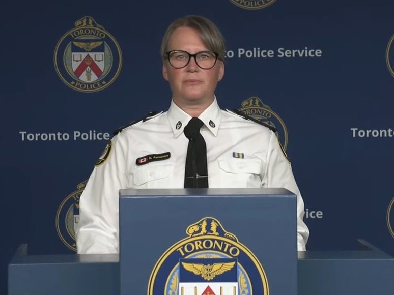  Toronto Police Sex Crimes Unit Insp. Keri Fernandes announces 136 charges have been laid against a Hamilton man in a in a child sexual abuse and exploitation investigation at a news conference at Toronto Police Headquarters on Wednesday, July 15, 2026.