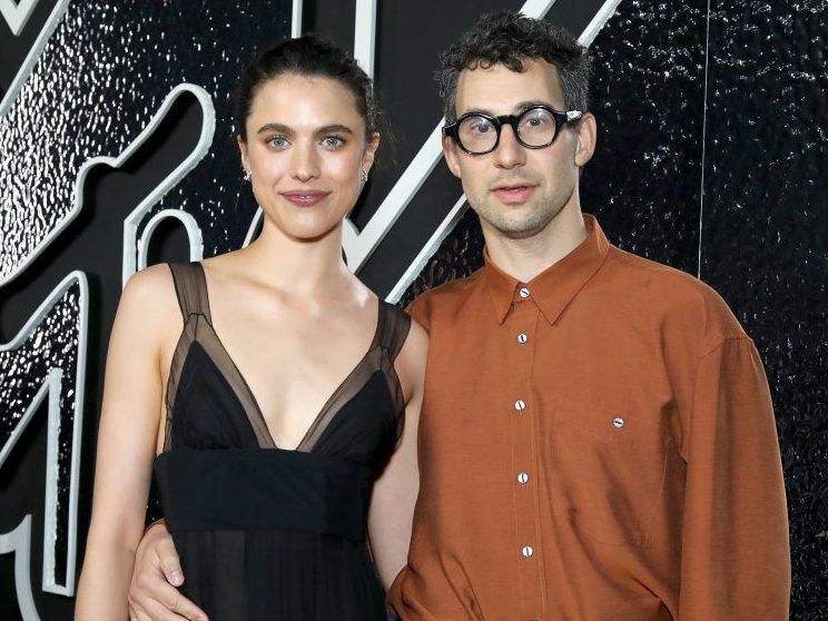 Margaret Qualley and Jack Antonoff attend the 2024 MTV Video Music Awards at UBS Arena on September 11, 2024 in Elmont, New York.