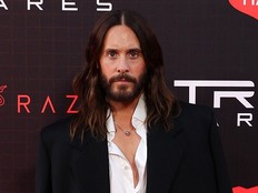 US actor, producer and musician Jared Leto attends the world premiere of Disney's "Tron: Ares" at the TCL Chinese Theatre in Hollywood, California on October 6, 2025.