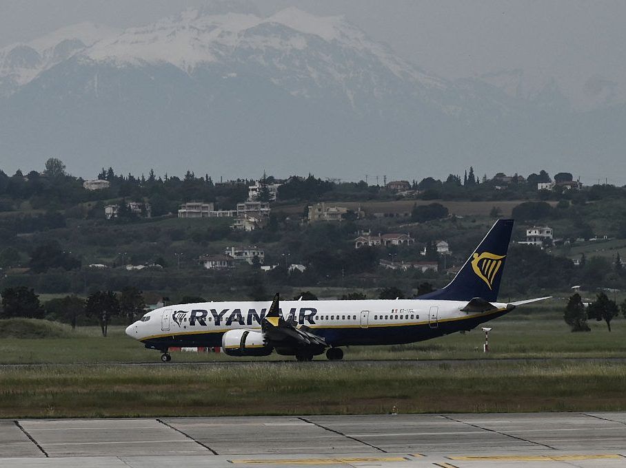 Wife hangs on to man's legs after he gets sucked out of ‘detached’ Ryanair window
