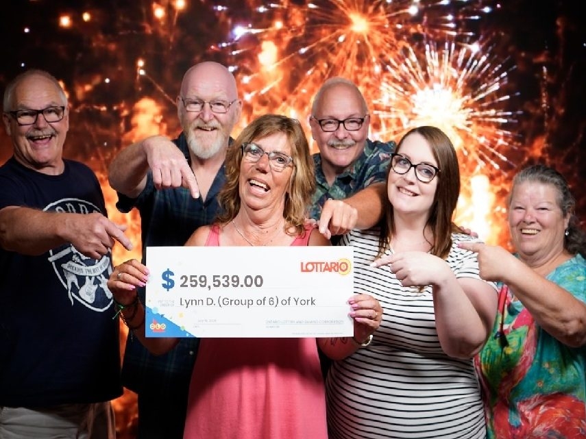 Ontario lottery jackpot split among six winners