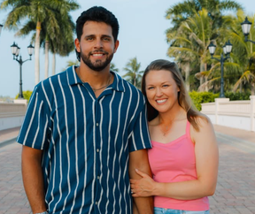 Brooke Henderson with Ricky Castro in image from Instagram announcing their engagement.