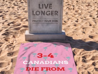 Toronto’s Woodbine Beach becomes ‘beach cemetery’ as reminder to protect against melanoma