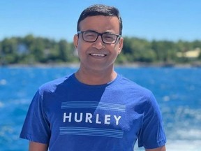 The man who pleaded guilty to manslaughter in the death of Sharif Rahman, shown here, was sentenced to 3.5 years and has about seven months left to serve following a hearing in Owen Sound Friday, July 10, 2026.