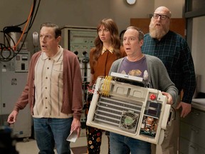 John Ross Bowie, Lauren Lapkus, Kevin Sussman and Brian Posehn in 'Stuart Fails to Save the Universe.'