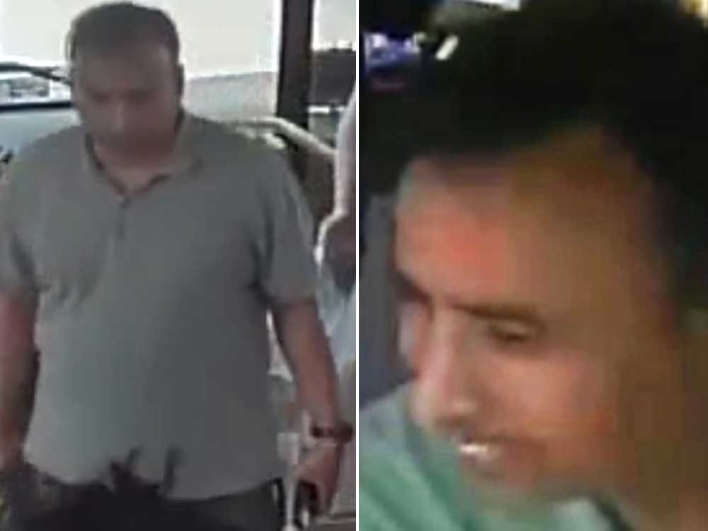  This combination image taken from two photos provided by Toronto Police shows a man being sought by police in an alleged sexual assault that happened on a TTC bus.