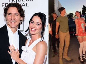 Justin Trudeau and Katy Perry.