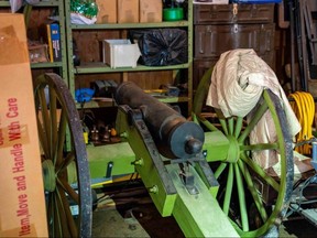 A cannon seized by the RCMP.