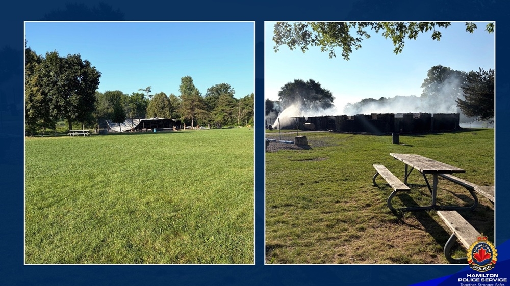 Cops are investigating an arson at Christie Lake Conservation Area near Hamilton that resulted in more than $1 million in damages to a pair of buildings. Cops are investigating an arson at Christie Lake Conservation Area near Hamilton that resulted in more than $1 million in damages to a pair of buildings.