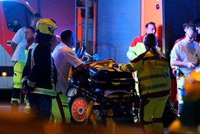 Several of the injured were in a serious condition, said police. (RALF HIRSCHBERGER/AFP)